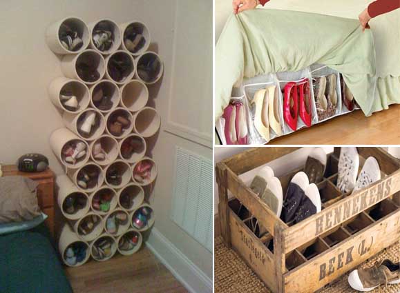 10 Ideas originales y prácticas para organizar los zapatos 10 Ideas originales y prácticas para organizar los zapatos